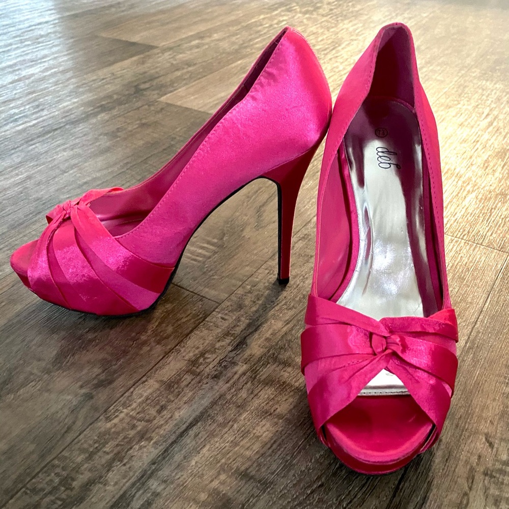 Hot pink Deb heels